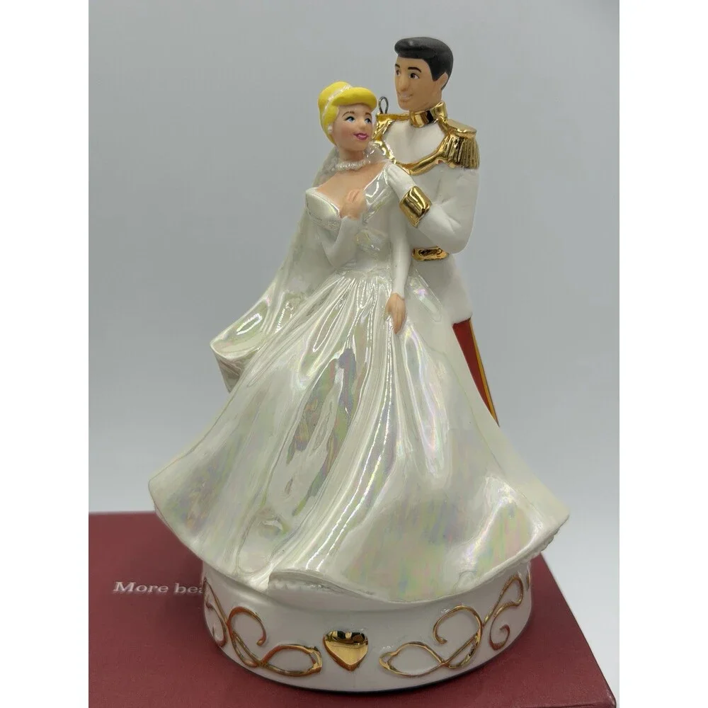 Hallmark Keepsake Disney Cinderella Wedding Porcelain Magic Sound Ornament